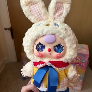 Baby Three 400% 2nd Gen. Plush Bunny with Special Eyes - Opened, Confirmed